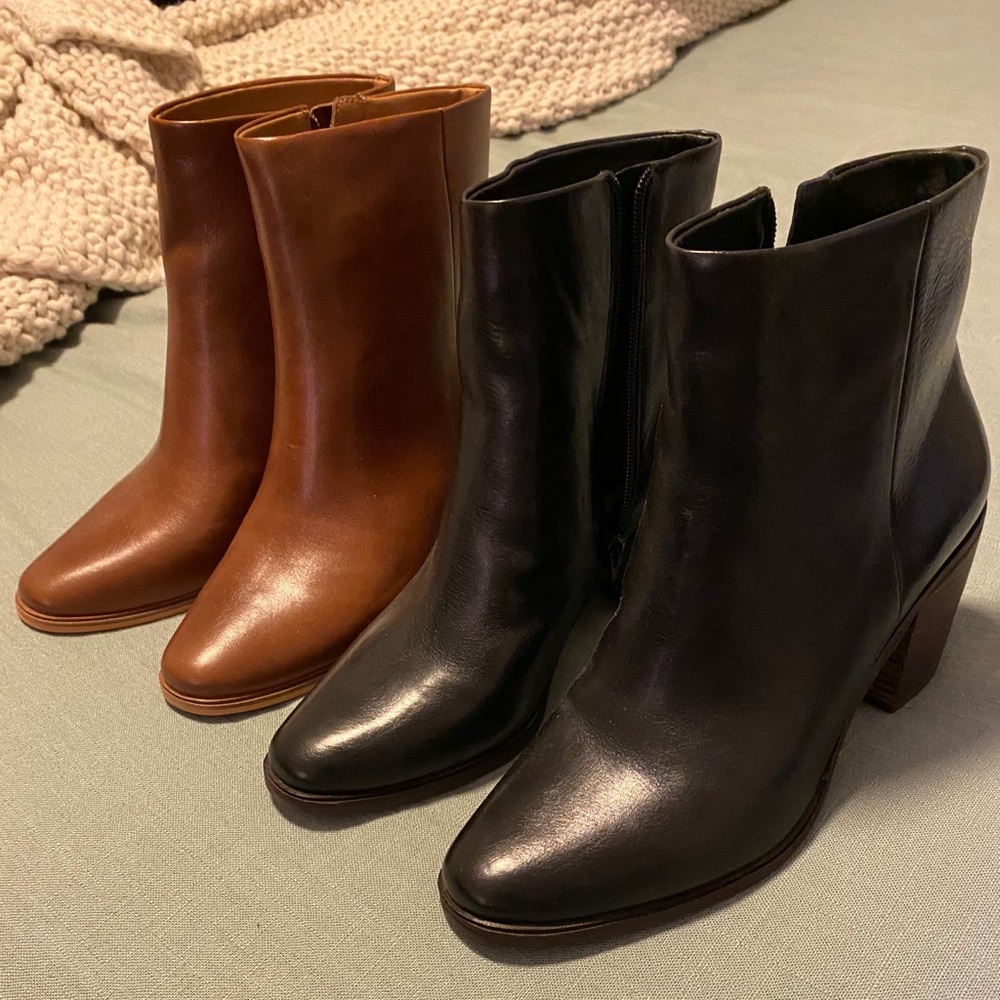 Brand New-Brown Lucky Brand Leather Booties